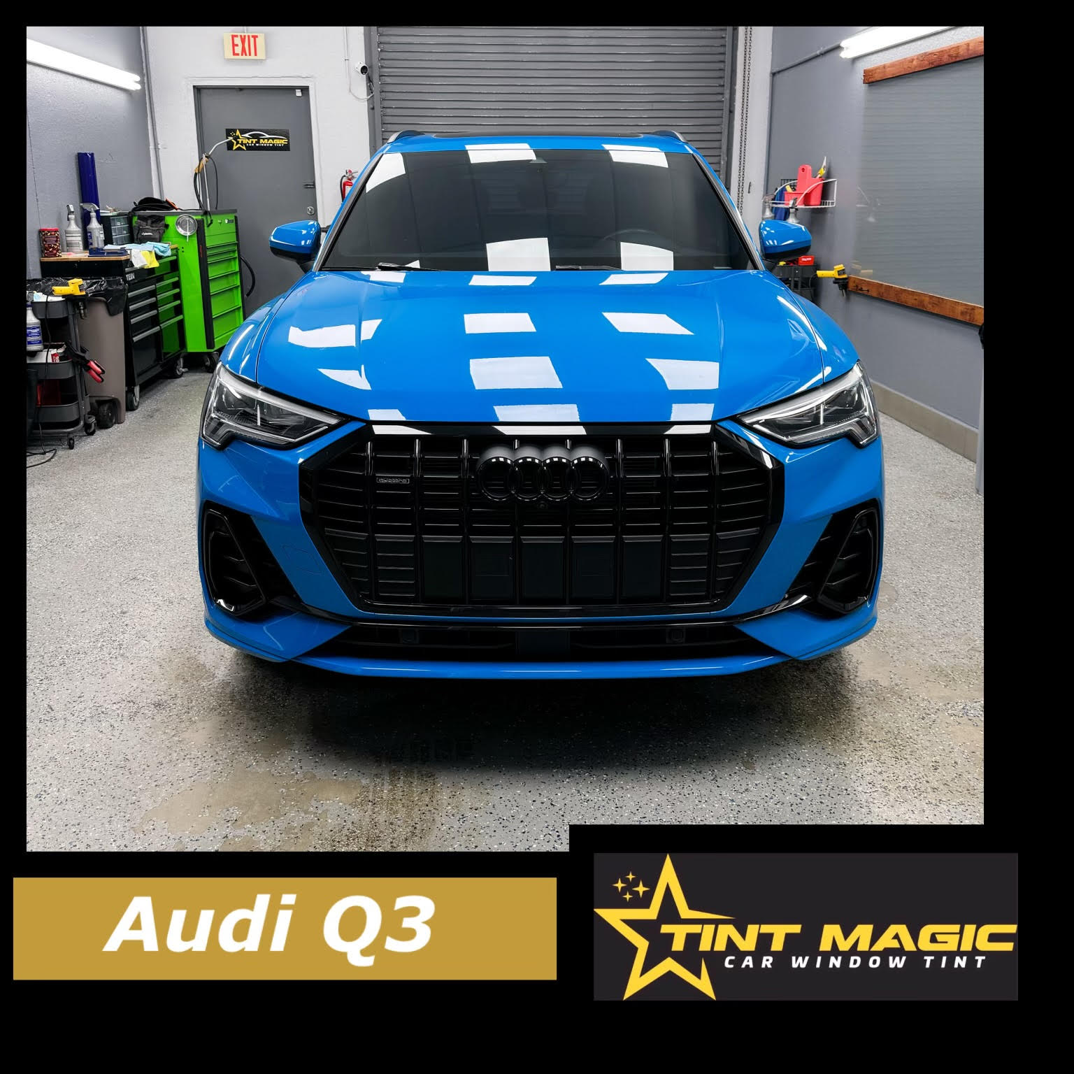 Audi Q3 fully protected with Ceramic Evolve window tint by Tint Magic