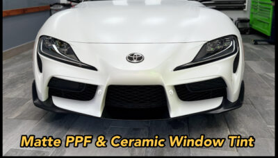 Toyota Supra Matte PPF and Ceramic Tint by Tint Magic
