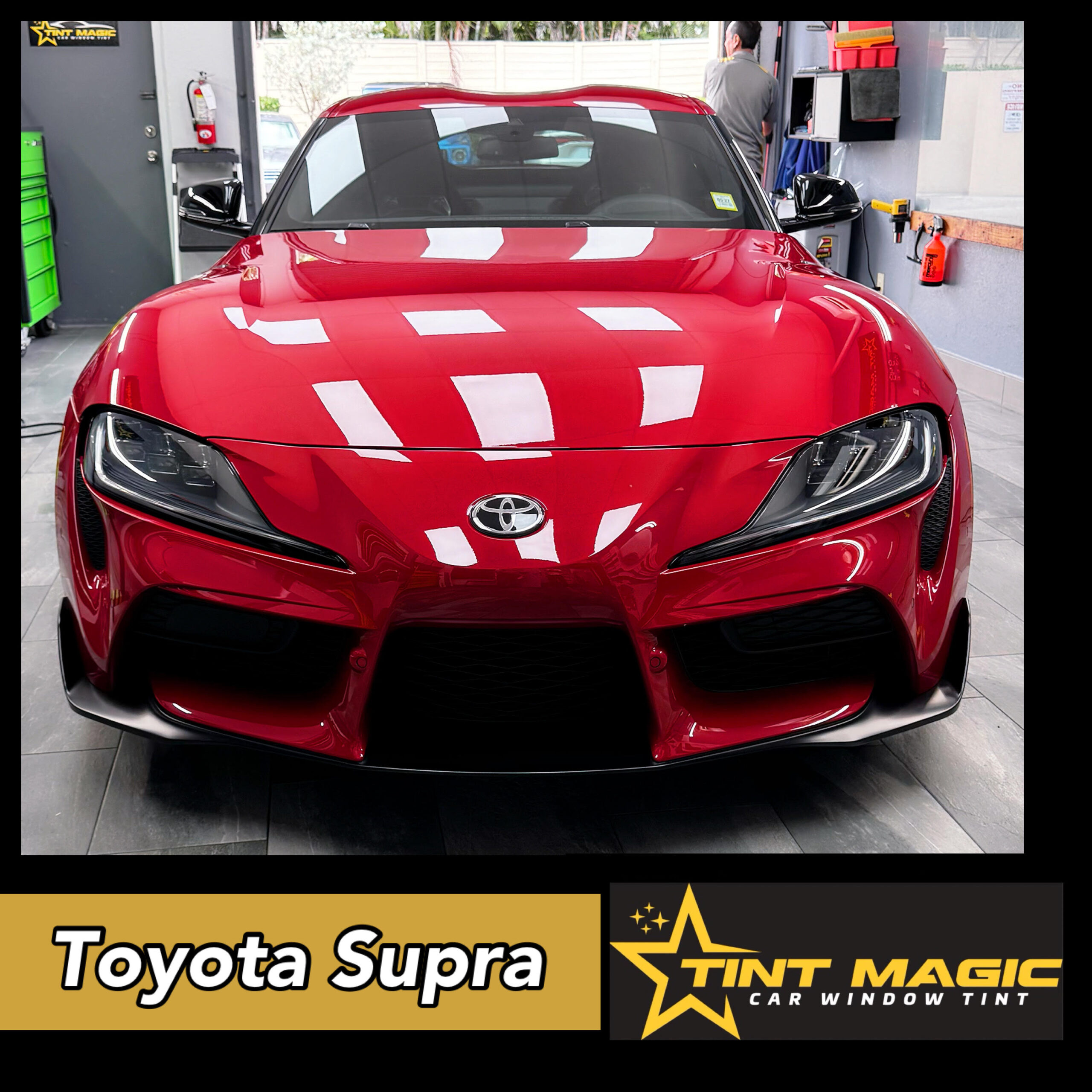 Toyota Supra PPF Paint Protection Film and Ceramic Tint by Tint Magic Coral Springs