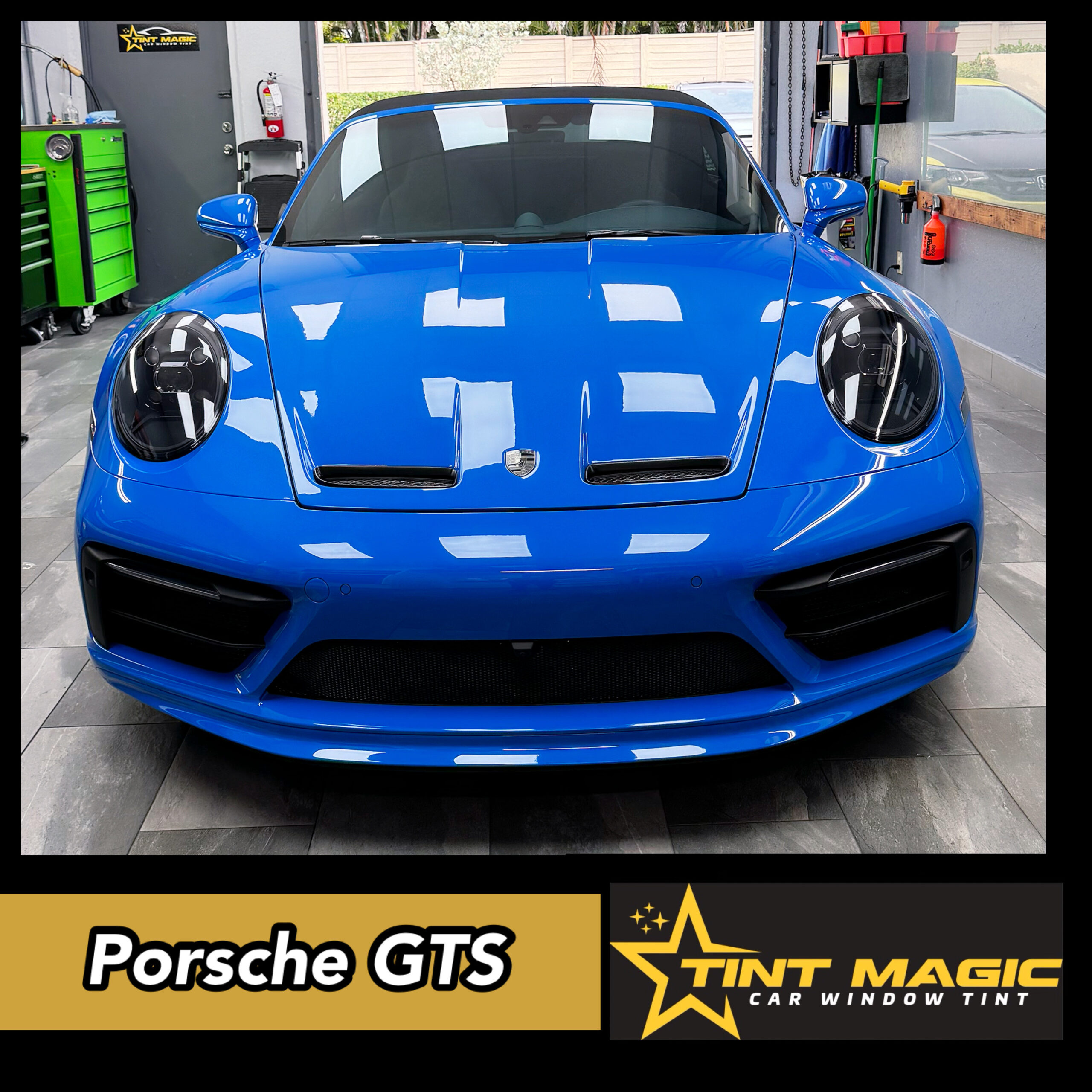 Porsche GTS Ceramic Window Tint by Tint Magic Window Tint Coral Springs